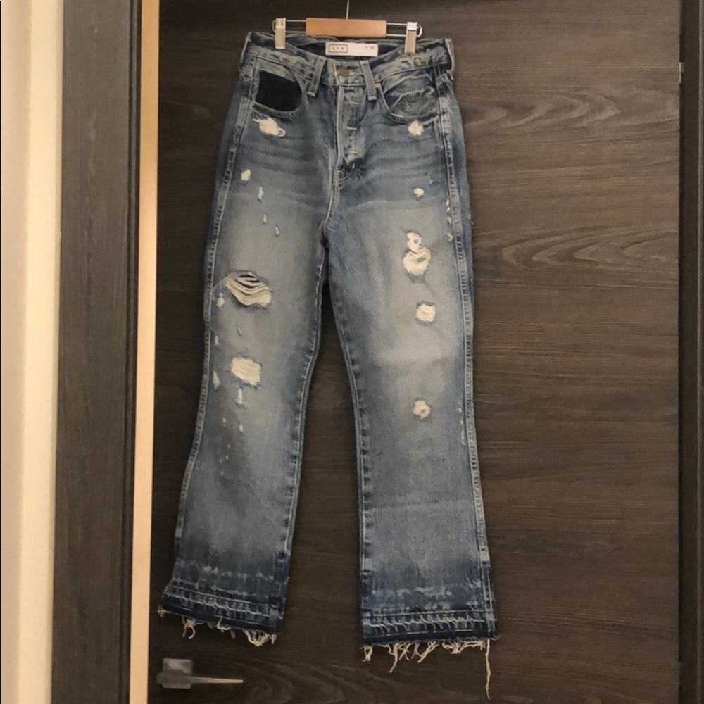 AYR distressed cropped “Styx” jeans